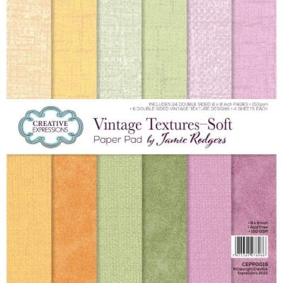 Creative Expressions Jamie Rodgers Designpapiere - Vintage Textures Soft